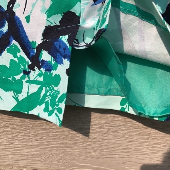 Liz Claiborne floral print lined cotton pencil skirt - Picture 5 of 6